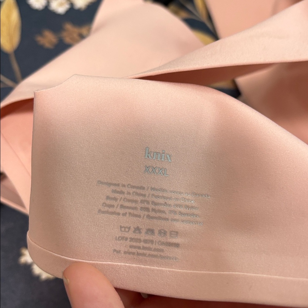 Knix Revolution Shadow Mesh Bra Seamless Light Peach Everyday Comfort Bra - Picture 8 of 9